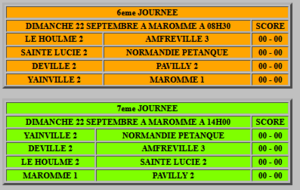 JOURNEE 6 ET 7 CDC D2 OPEN - MAROMME