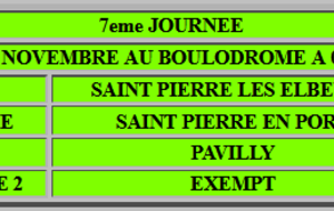 JOURNEE 7 CDC FEMININ - BOULODROME