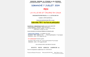 PRIX DE LA VILLE DOUBLETTE (APPORT 750 EUROS) -St Valéry en caux 